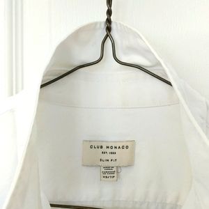 Club Monaco Slim Fit White dress shirt 100%Cotton (COPY)